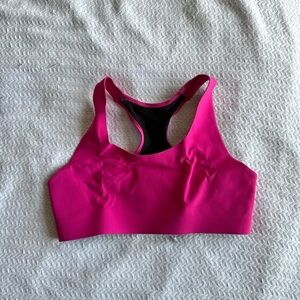 Pink and Black Lululemon Sports Bra